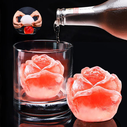 3D Rose Flower Silicone Aromatherapy Soap Ice Cubes